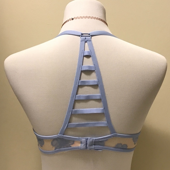 VS PINK Hibiscus Lace Cage Back Bra - 36B - Picture 3 of 3